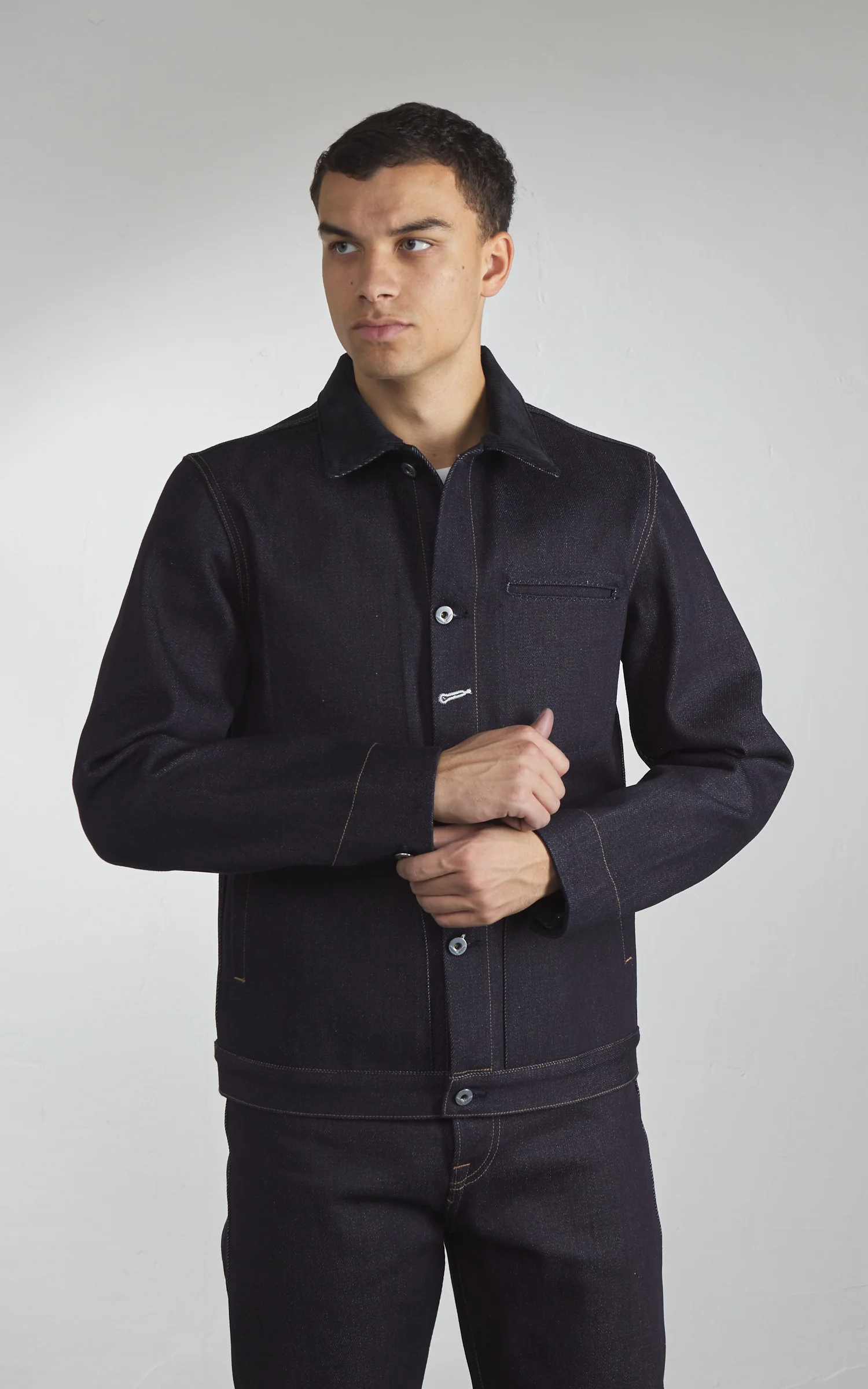 Rogue Territory Supply Jacket Slub Denim Indigo 22oz - Image 5