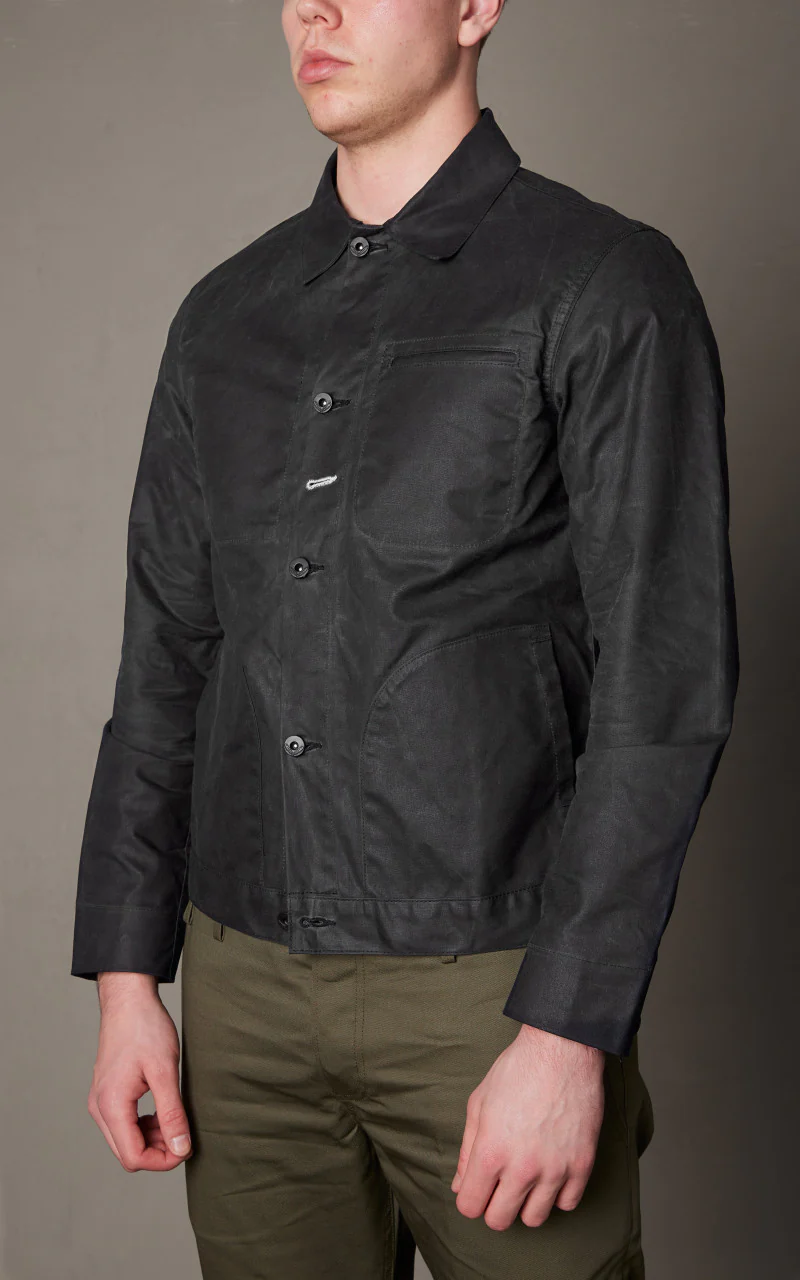 Rogue Territory Supply Jacket Waxed Canvas Ridgeline Black - Image 3