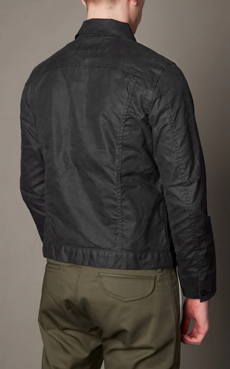 Rogue Territory Supply Jacket Waxed Canvas Ridgeline Black - Image 4