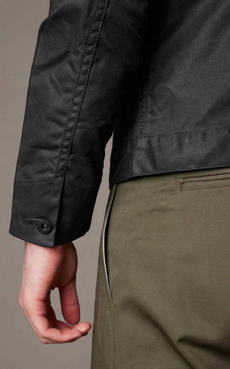Rogue Territory Supply Jacket Waxed Canvas Ridgeline Black - Image 5