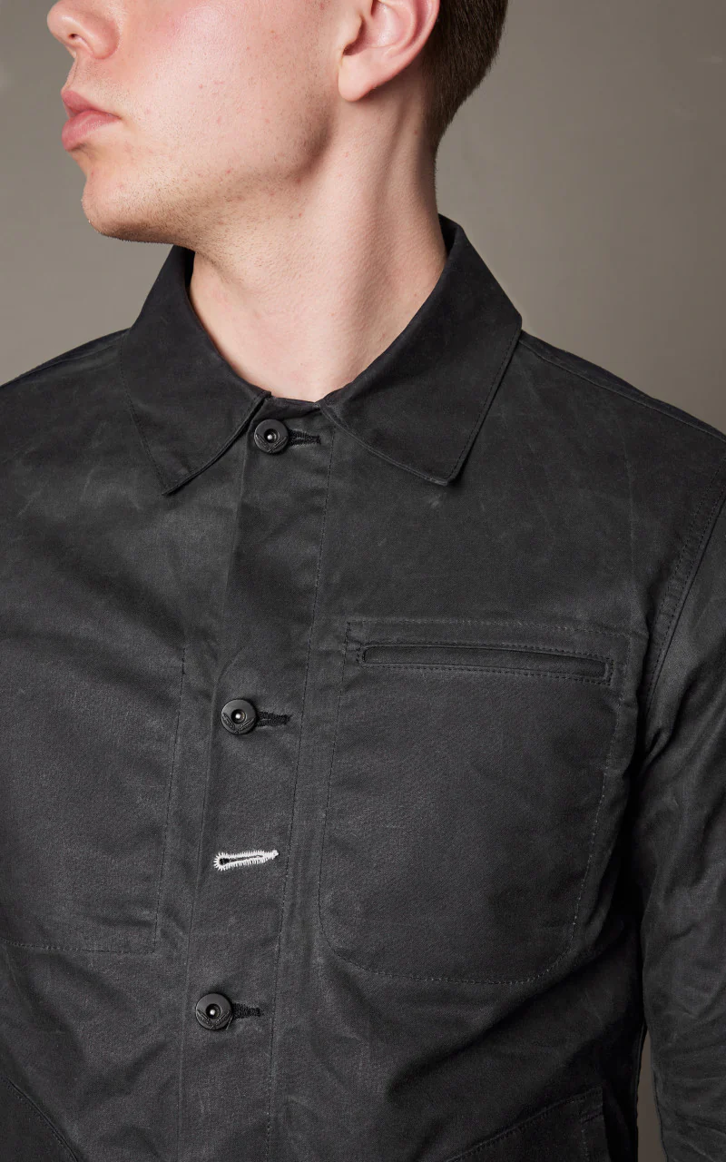 Rogue Territory Supply Jacket Waxed Canvas Ridgeline Black - Image 7
