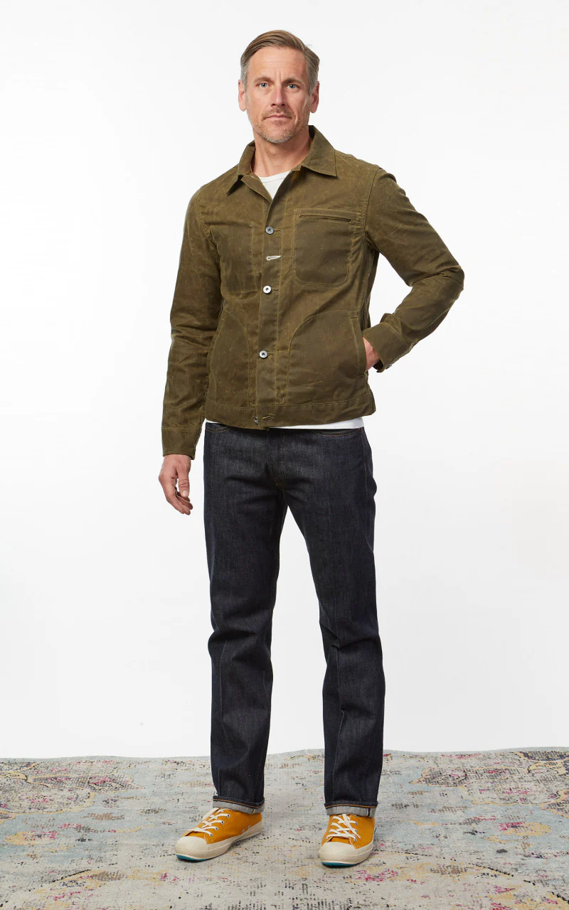 Rogue Territory Supply Jacket Waxed Canvas Ridgeline Hunter Green - Image 3