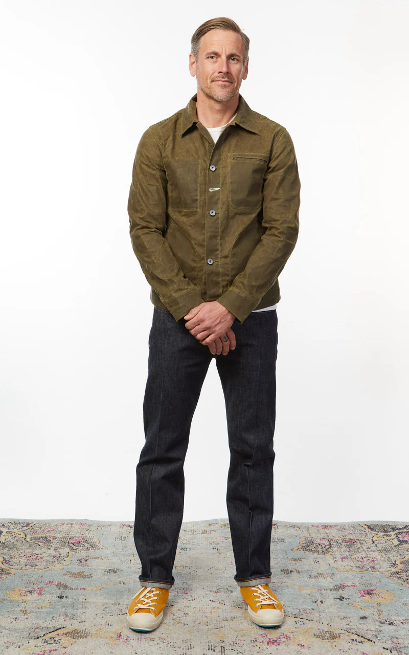 Rogue Territory Supply Jacket Waxed Canvas Ridgeline Hunter Green - Image 5