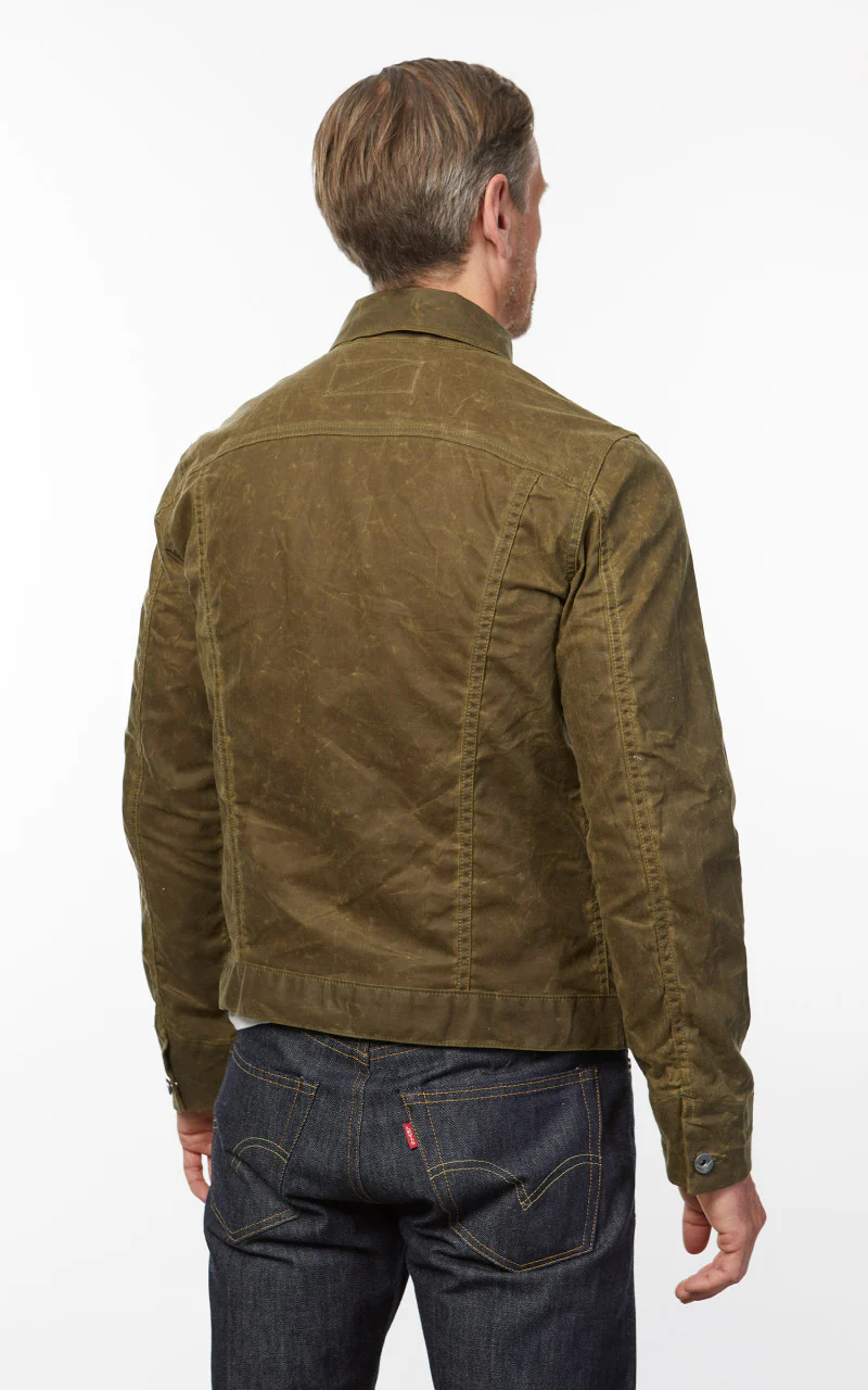Rogue Territory Supply Jacket Waxed Canvas Ridgeline Hunter Green - Image 9