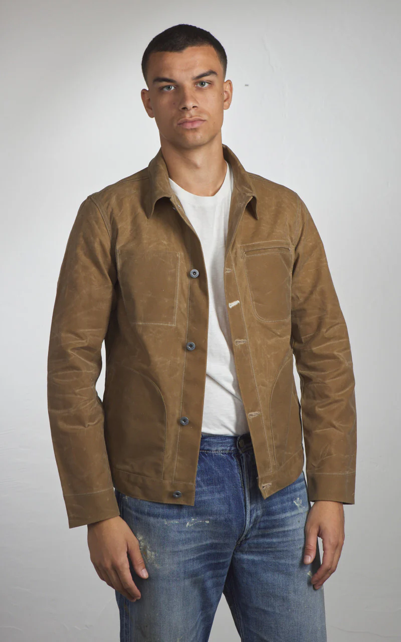 Rogue Territory Supply Jacket Waxed Canvas Ridgeline Tan - Image 3