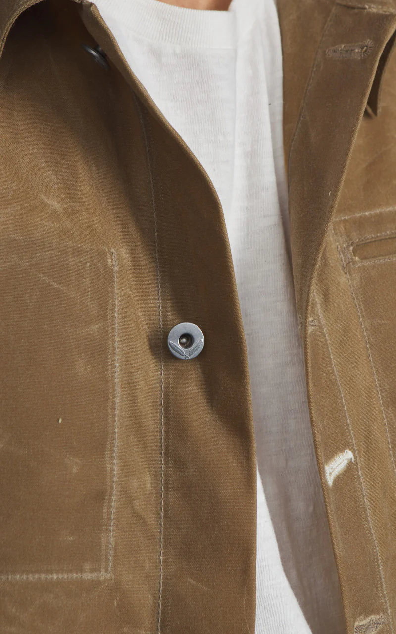 Rogue Territory Supply Jacket Waxed Canvas Ridgeline Tan - Image 4