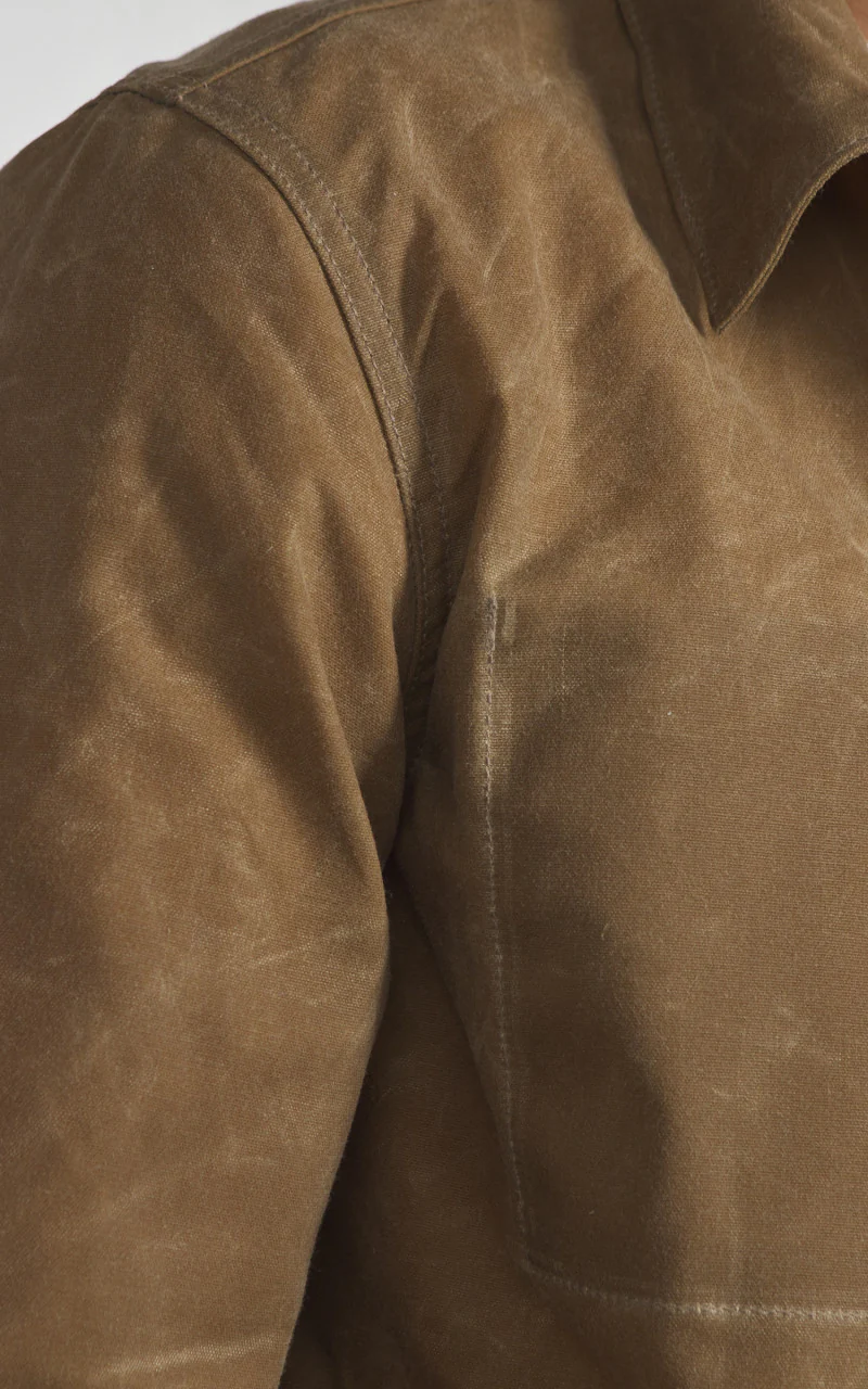 Rogue Territory Supply Jacket Waxed Canvas Ridgeline Tan - Image 5