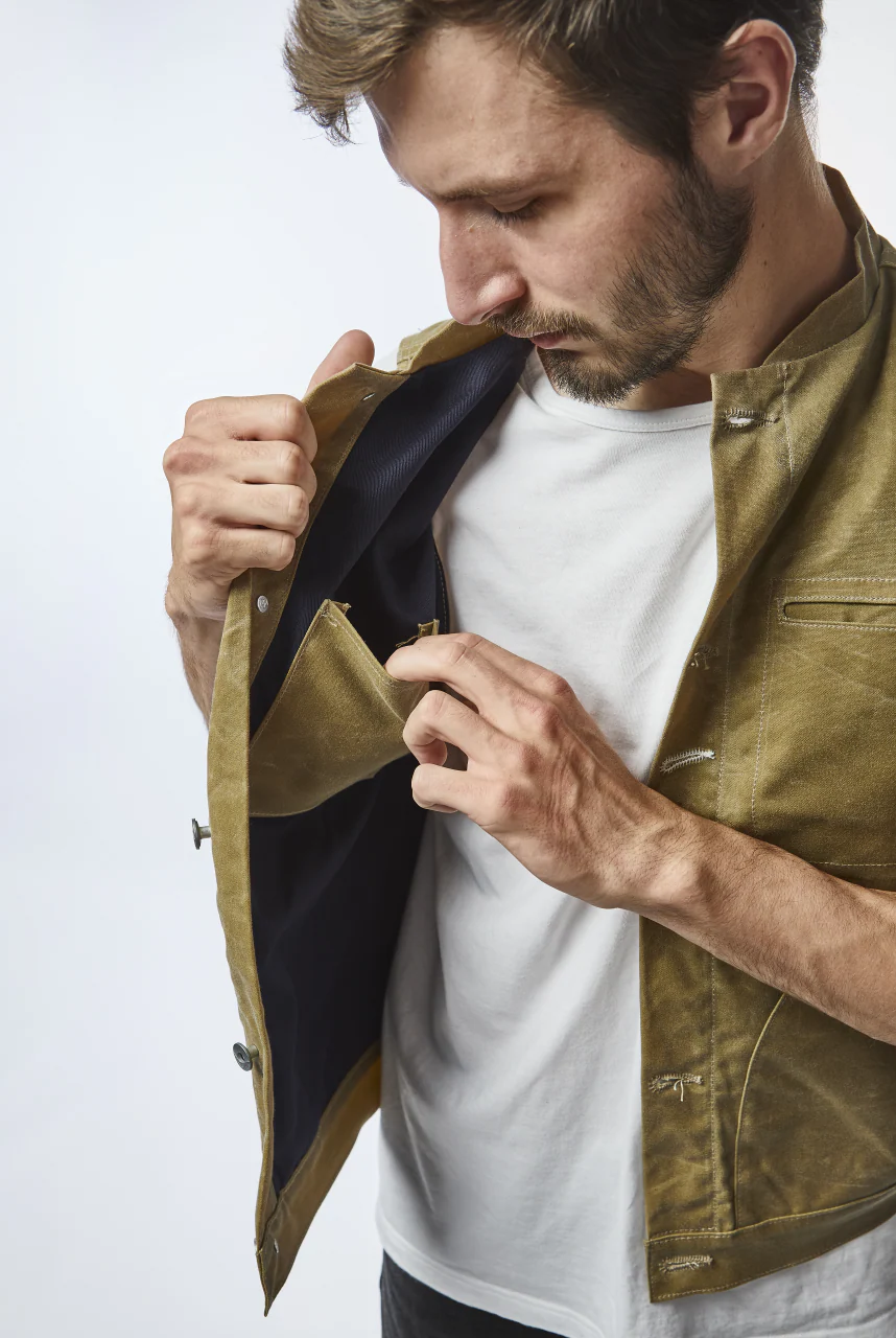 Rogue Territory Supply Vest Waxed Canvas Ridgeline Tan - Image 3