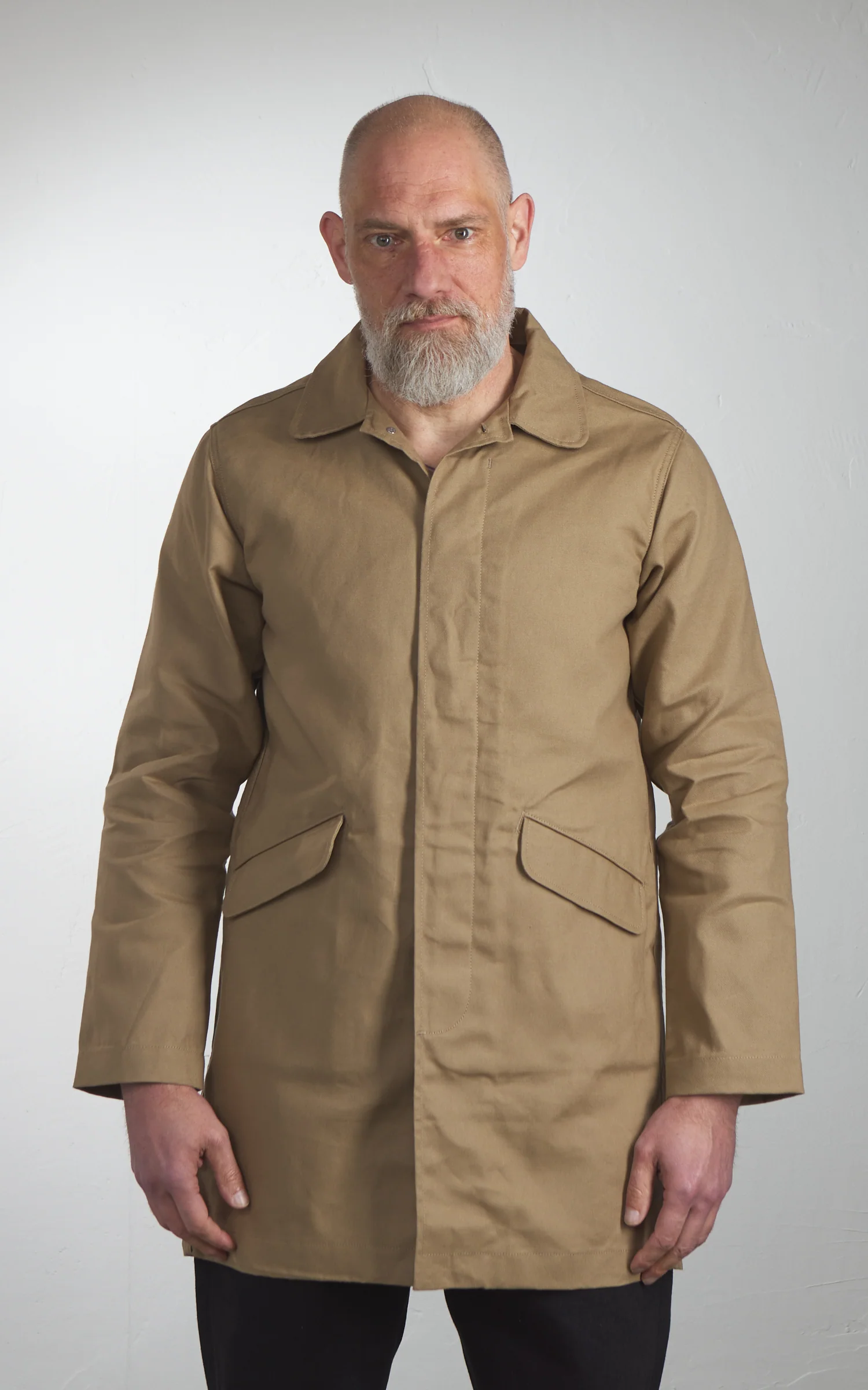 Rogue Territory Trench Coat Dry Waxed Canvas Khaki - Image 2
