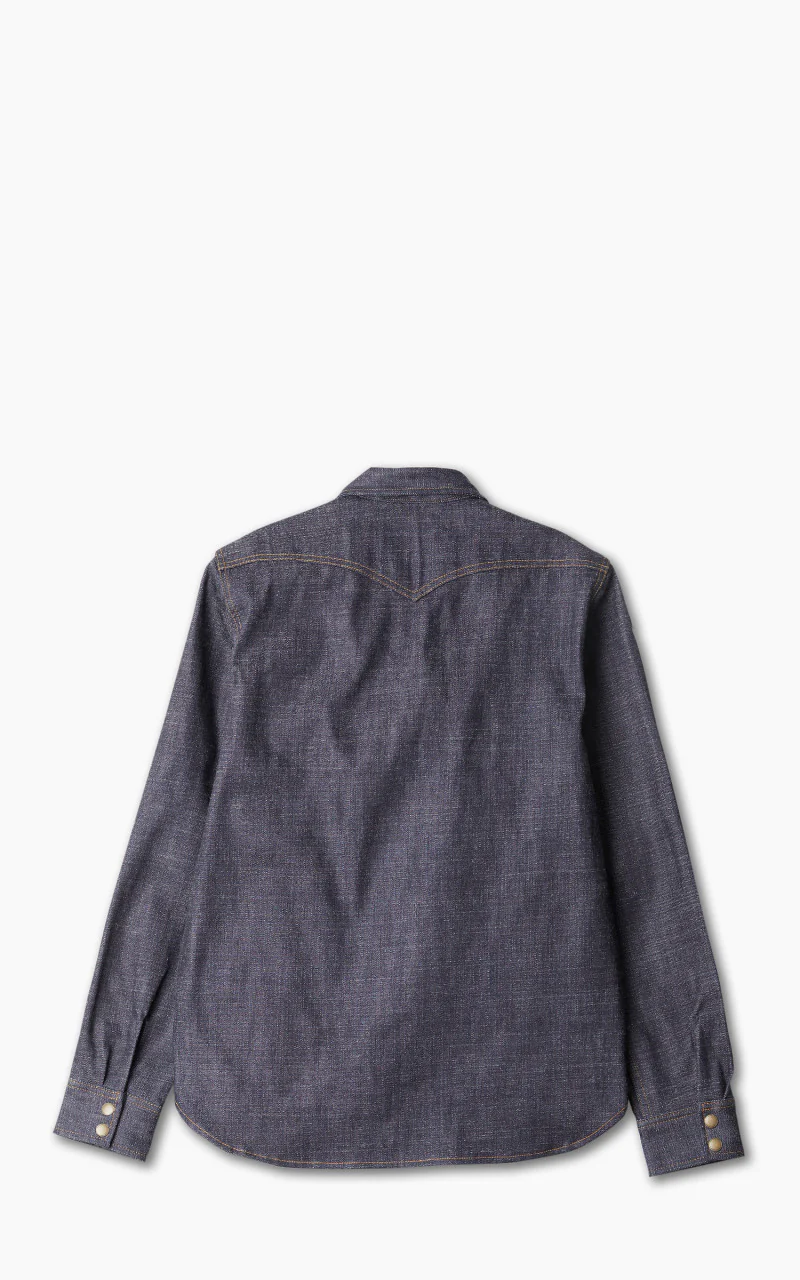 Rogue Territory Western Shirt Cryptic Indigo 13.5oz - Image 5