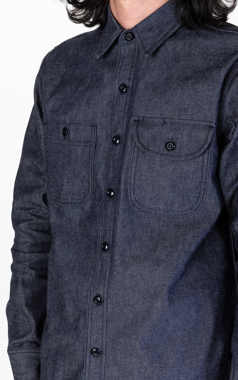Rogue Territory Work Shirt Indigo Selvedge 11oz - Image 7
