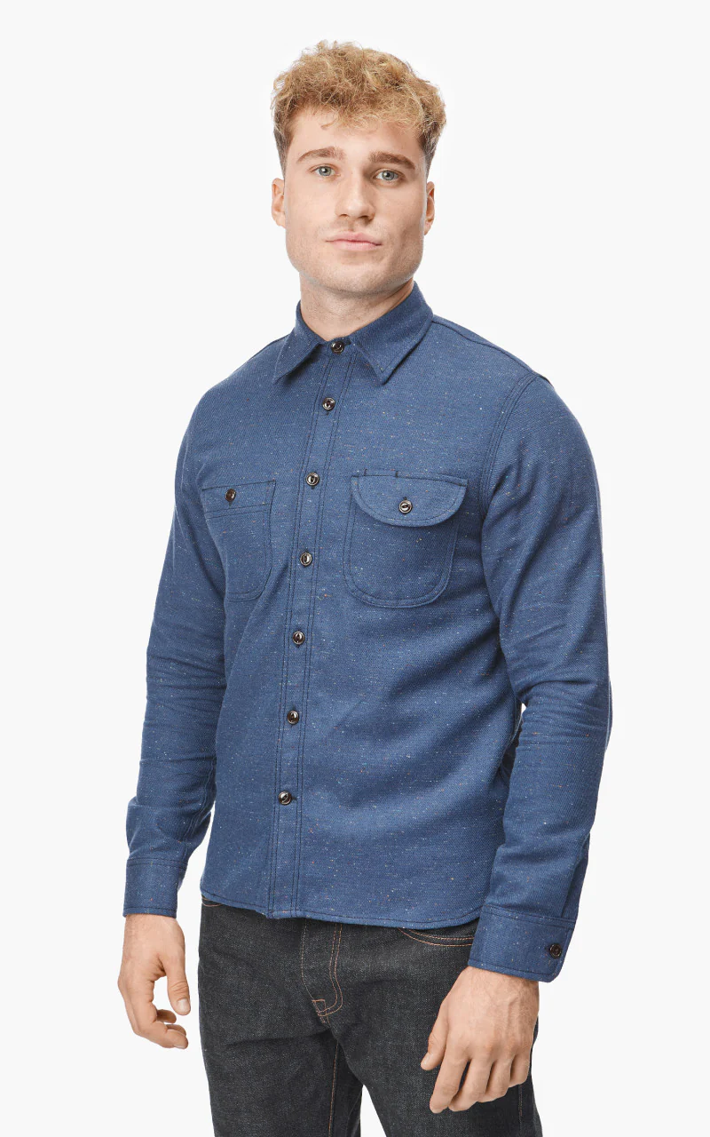 Rogue Territory Work Shirt Navy Rainbow Nep - Image 3