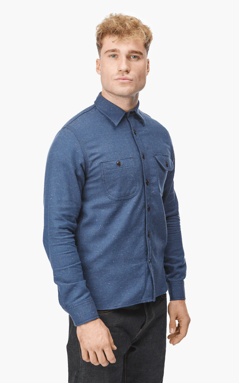 Rogue Territory Work Shirt Navy Rainbow Nep - Image 4