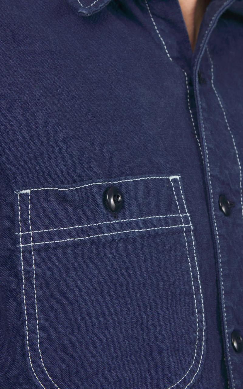 Rogue Territory Work Shirt Overdyed Blue 10oz - Image 4