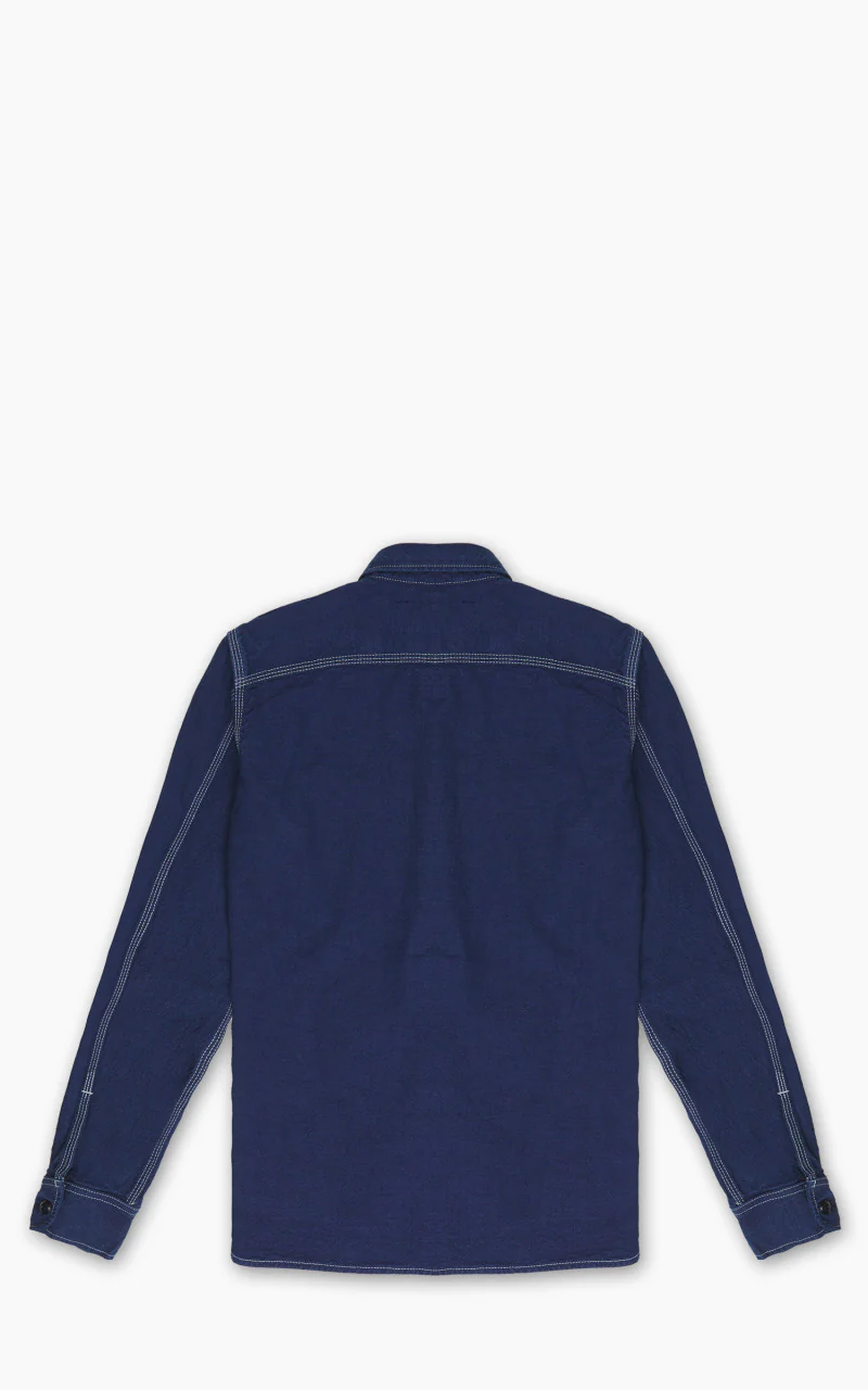 Rogue Territory Work Shirt Overdyed Blue 10oz - Image 7