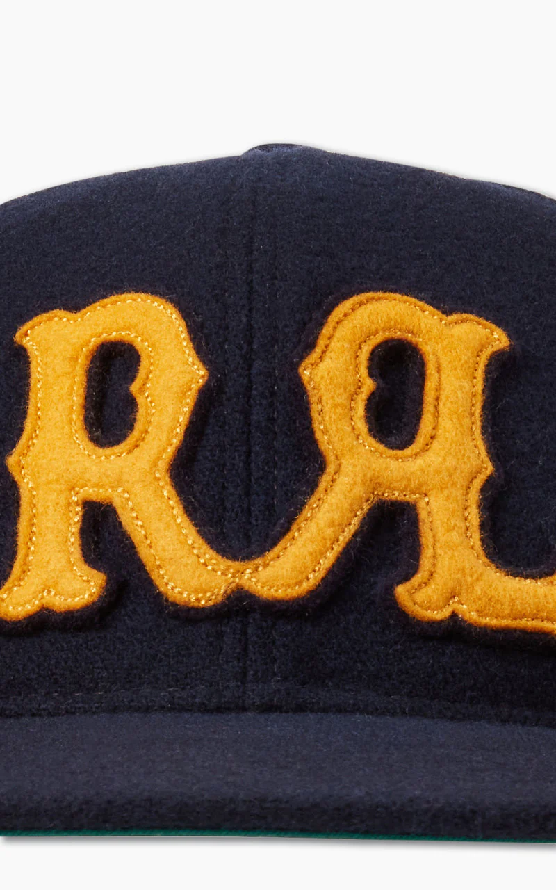 RRL 1930s Wool Ball Cap Navy - Image 3