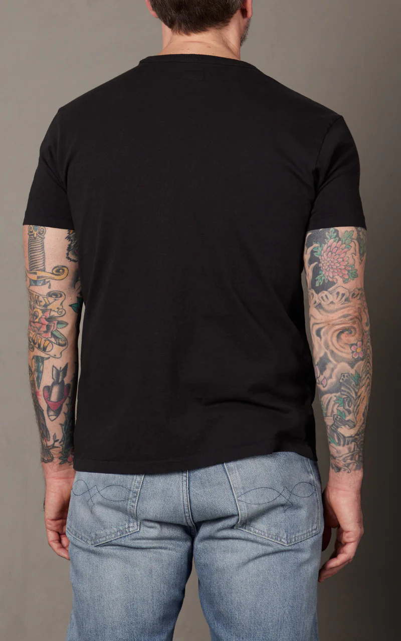 RRL 2-Pack Garment-Dyed Pocket Tees Black - Image 8