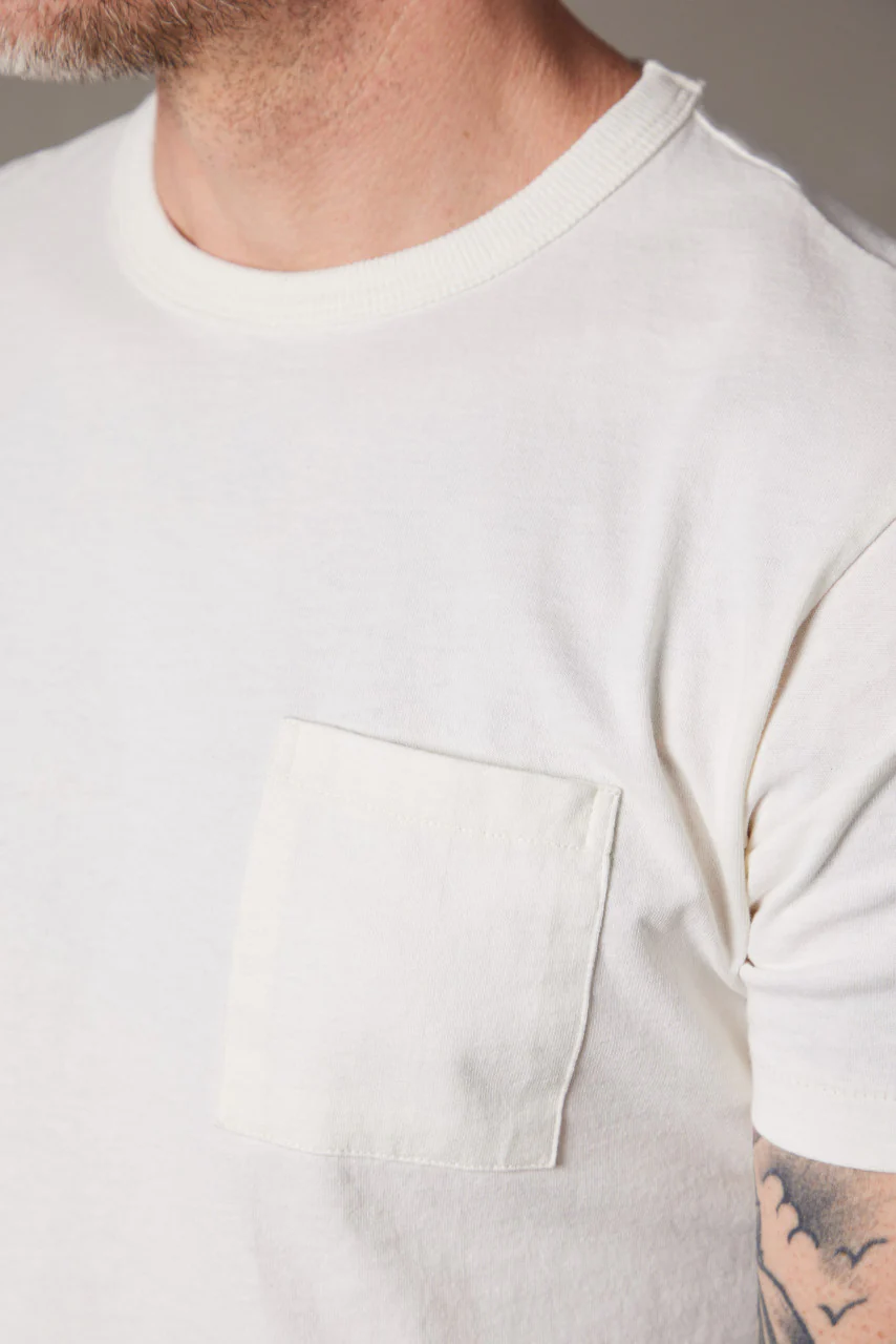 RRL 2-Pack Garment-Dyed Pocket Tees Warm White - Image 6