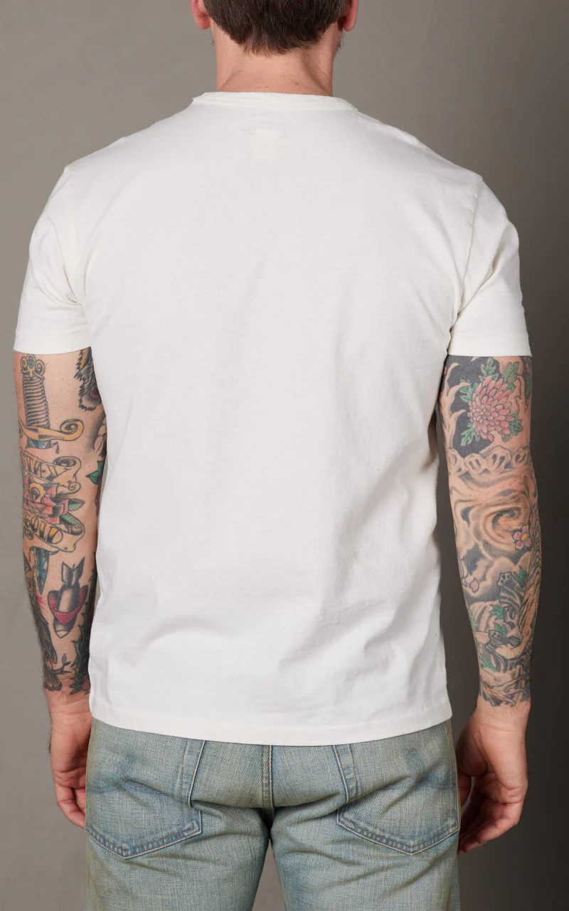 RRL 2-Pack Garment-Dyed Pocket Tees Warm White - Image 8