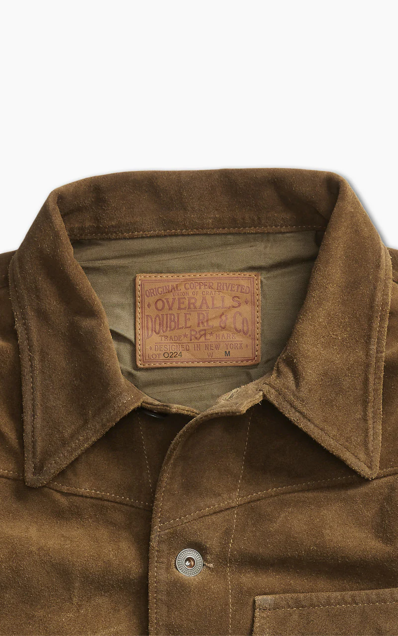 RRL Alston Leather Jacket Brown - Image 3