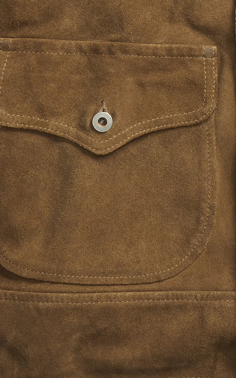 RRL Alston Leather Jacket Brown - Image 4
