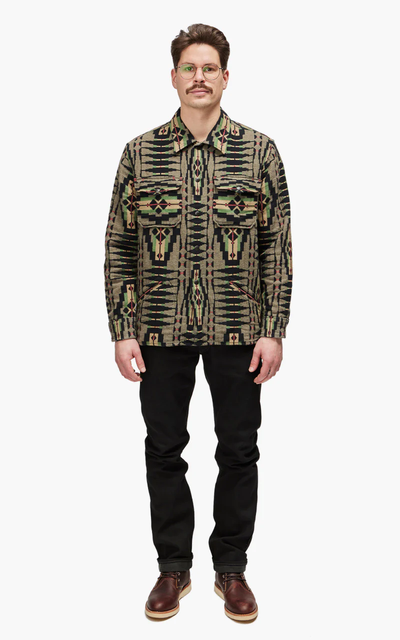 RRL Brown Bear Sport Shirt Grey/Multi - Image 2
