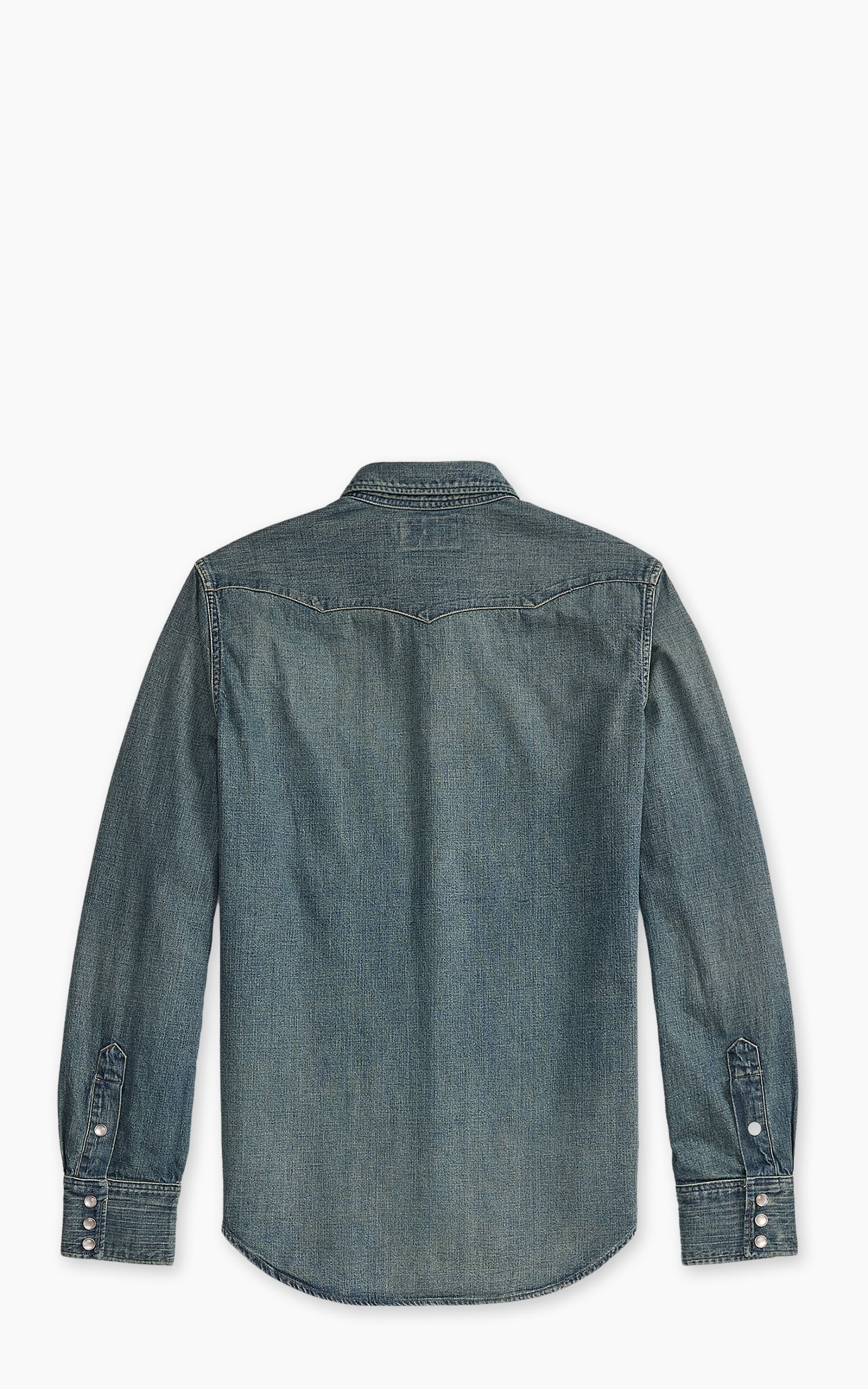 RRL Buffalo Western Shirt Denim Dark Wash - Image 10