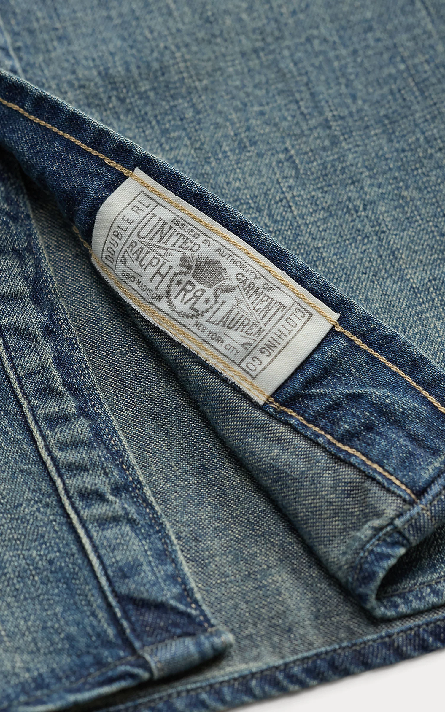 RRL Buffalo Western Shirt Denim Dark Wash - Image 11