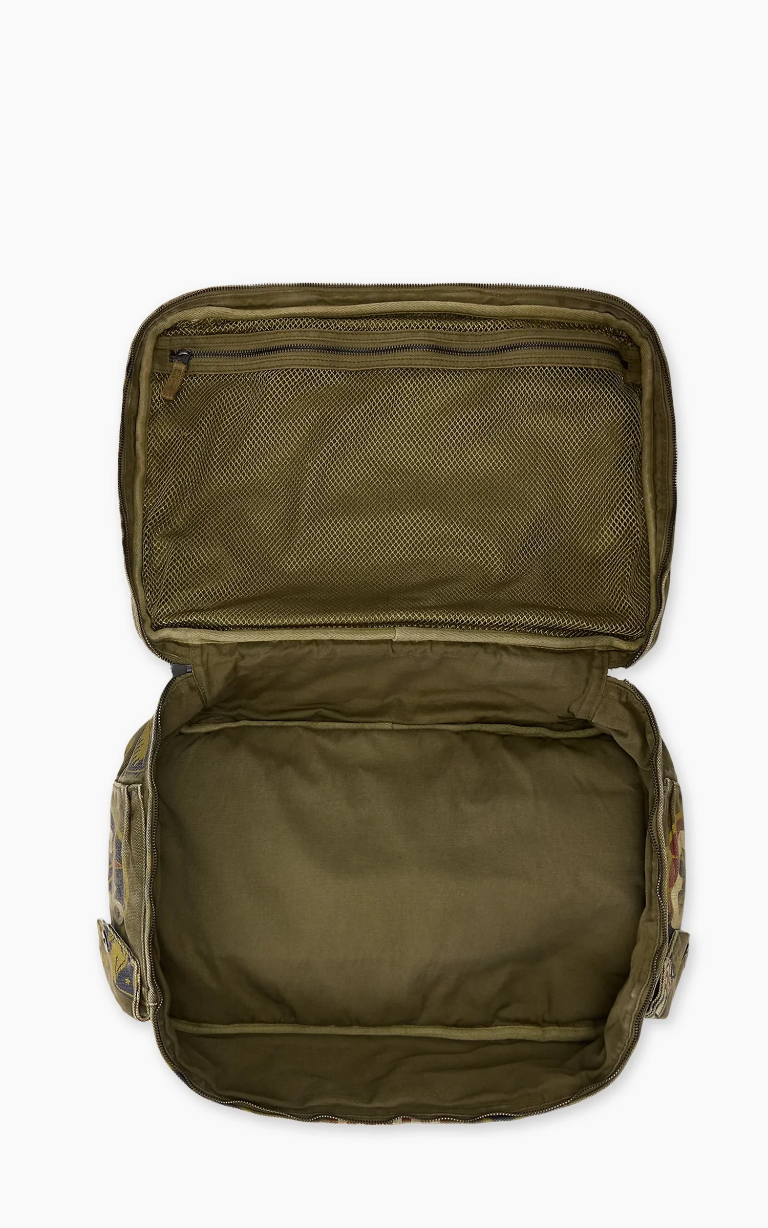RRL Canvas Graphic Backpack Olive Drab/Multi - Image 4