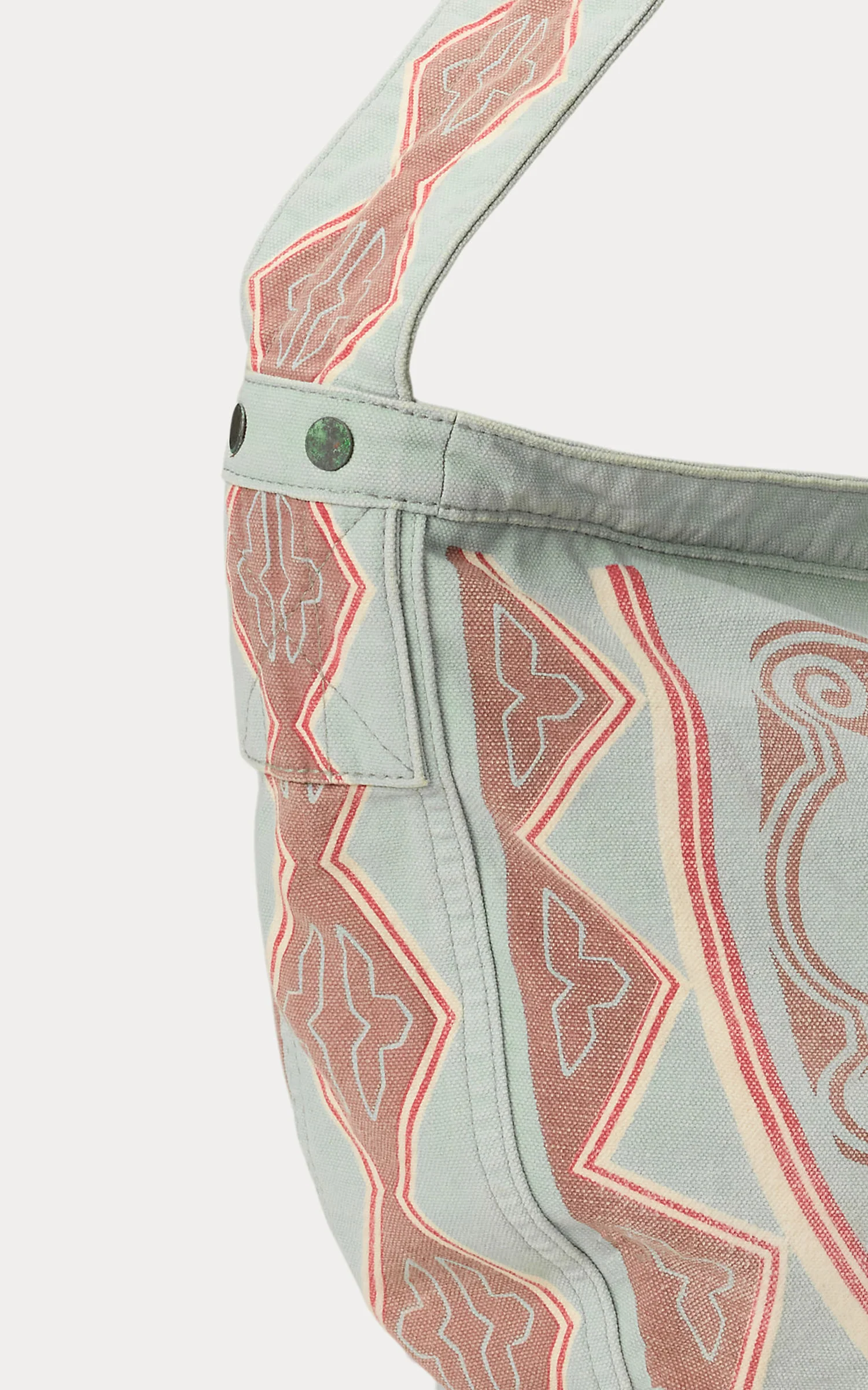 RRL Canvas Newsboy Bag Cream - Image 5