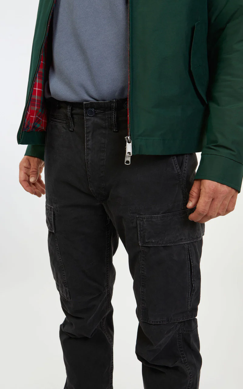 RRL Canvas Surplus Cargo Pant Black - Image 10
