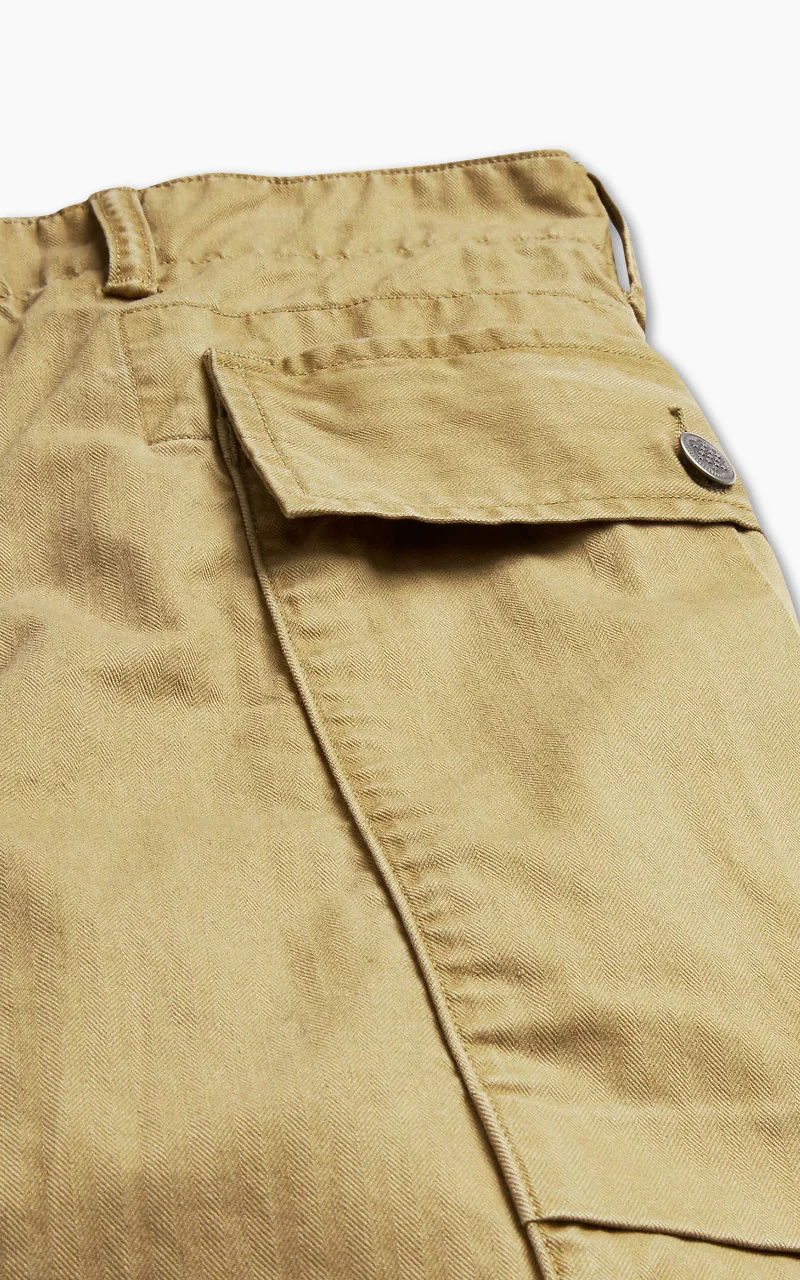 RRL Cargo Trouser Herringbone Twill Khaki - Image 7