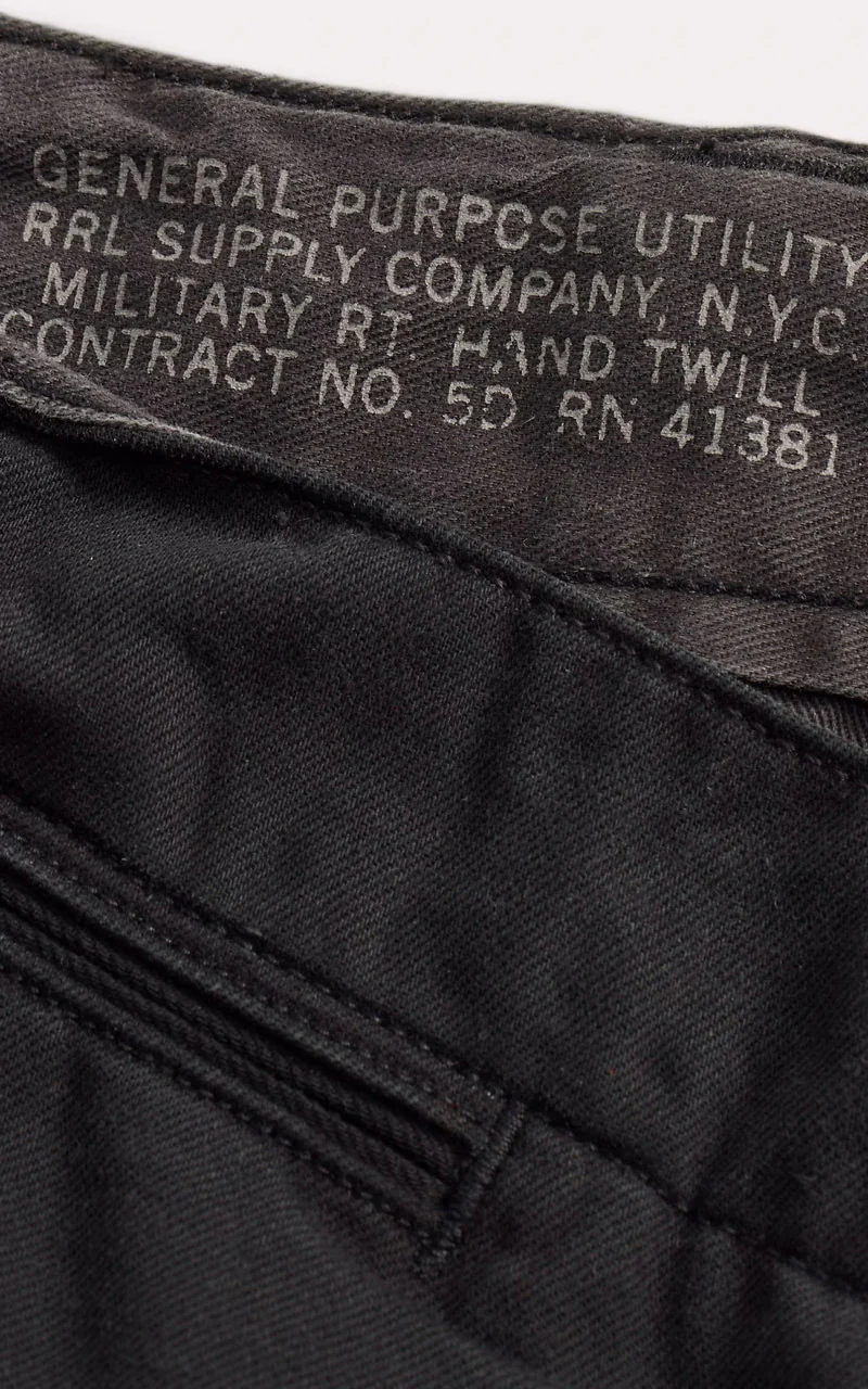 RRL Chino Officers Trouser Black - Image 4