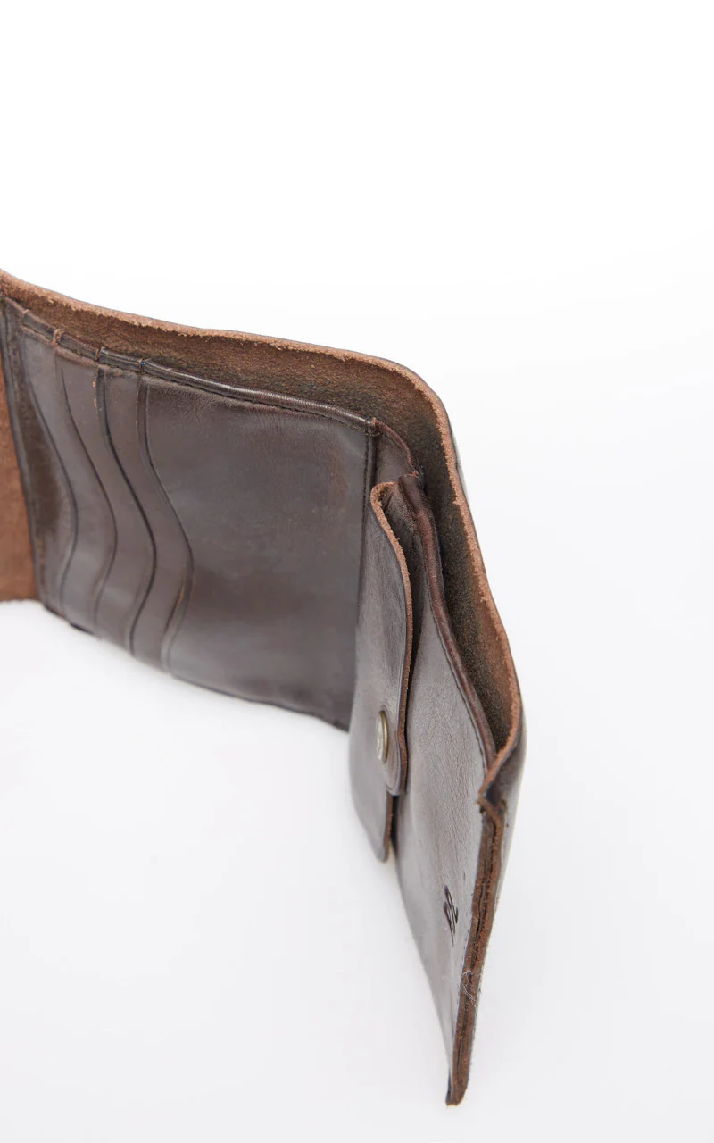 RRL Concha Envelope Wallet Dark Brown - Image 5