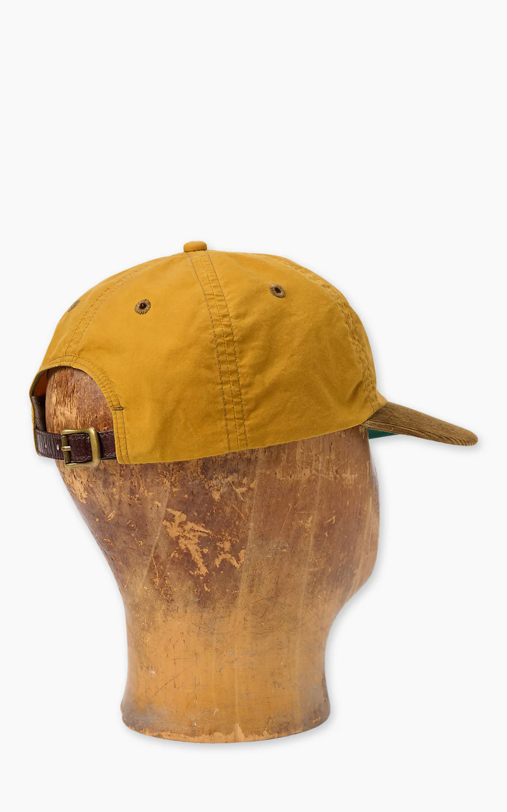 RRL Corduroy-Bill Oilcloth Ball Cap Mustard - Image 3