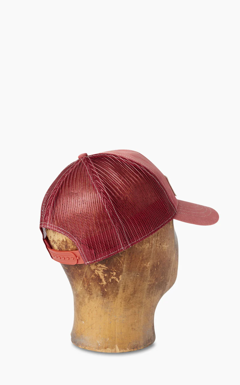 RRL Denim Mesh Trucker Cap Faded Red - Image 6