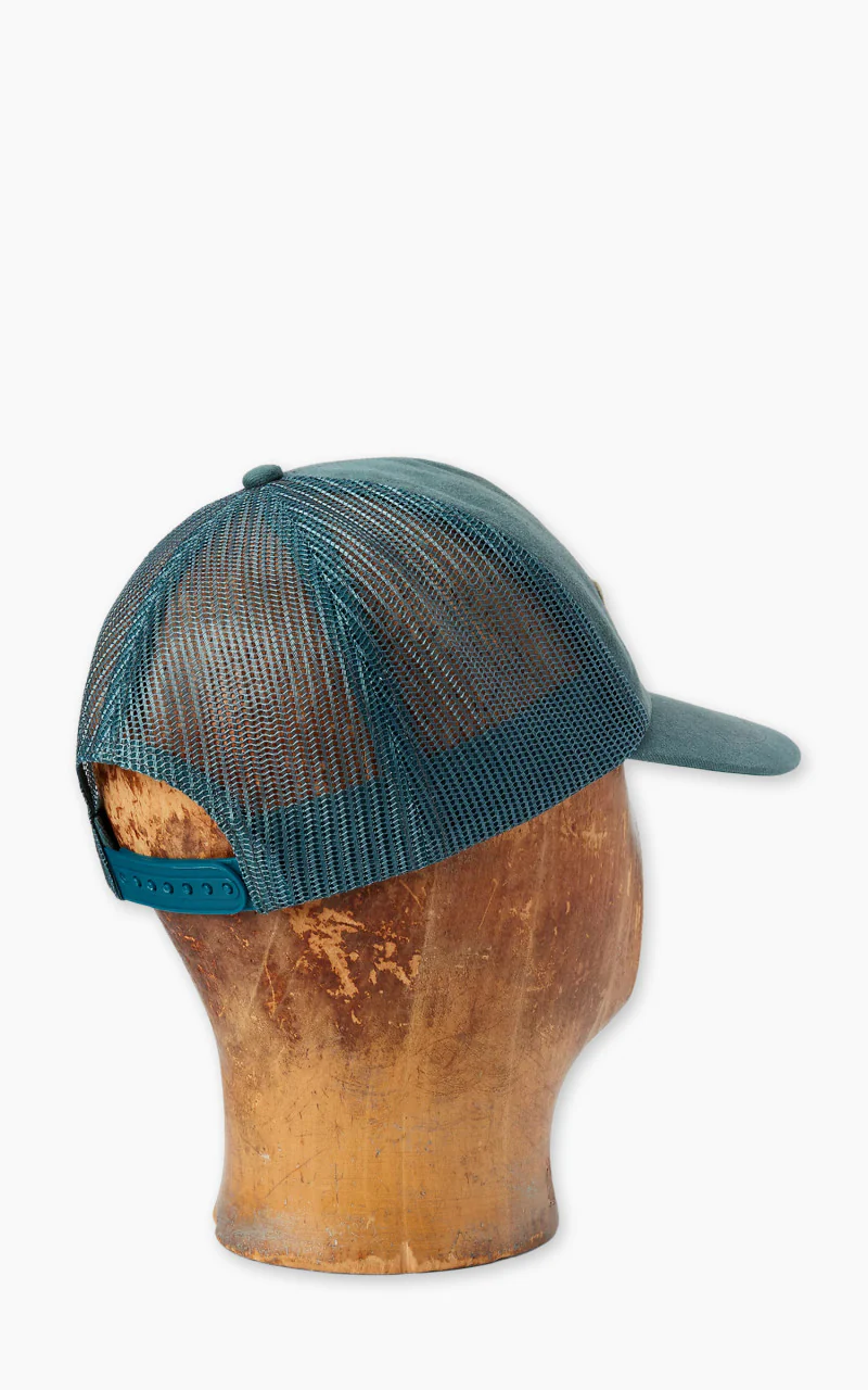 RRL Denim Mesh Trucker Cap Gas Station Green - Image 3