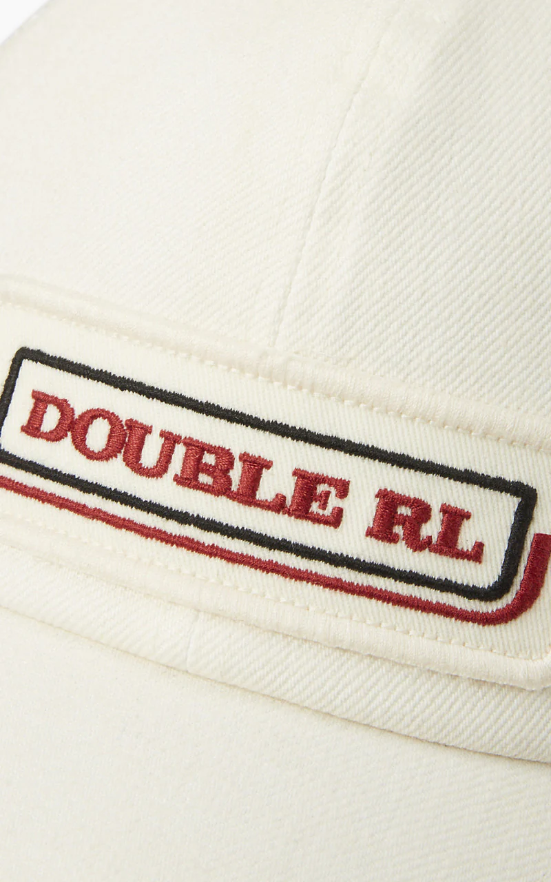 RRL Denim Mesh Trucker Cap White - Image 2