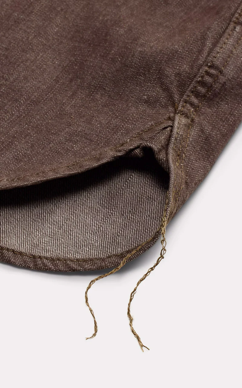 RRL Denim Workshirt Brown - Image 5