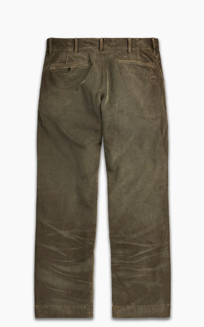 RRL Distressed Corduroy Field Pant Loden Repaired - Image 2