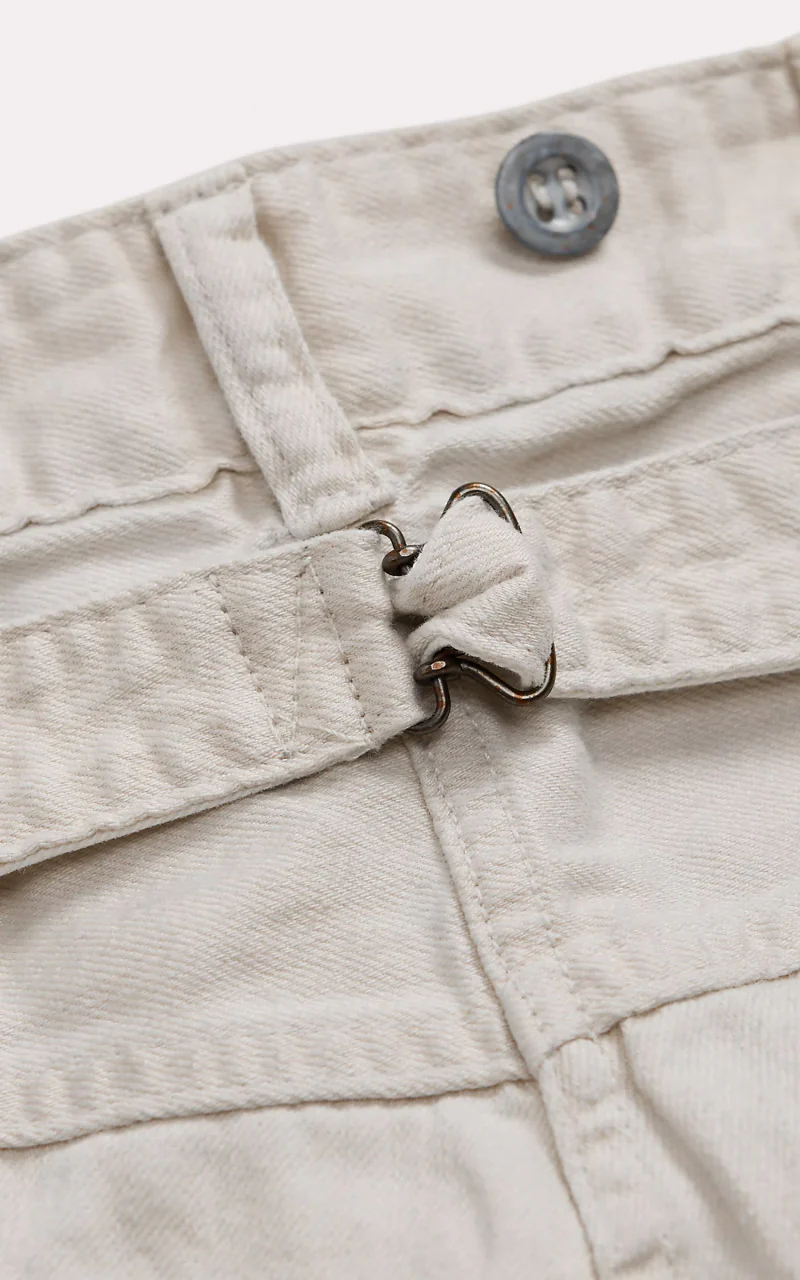 RRL Engineer Fit Repaired Carpenter Trouser Destroy And Repaired Creme - Image 4