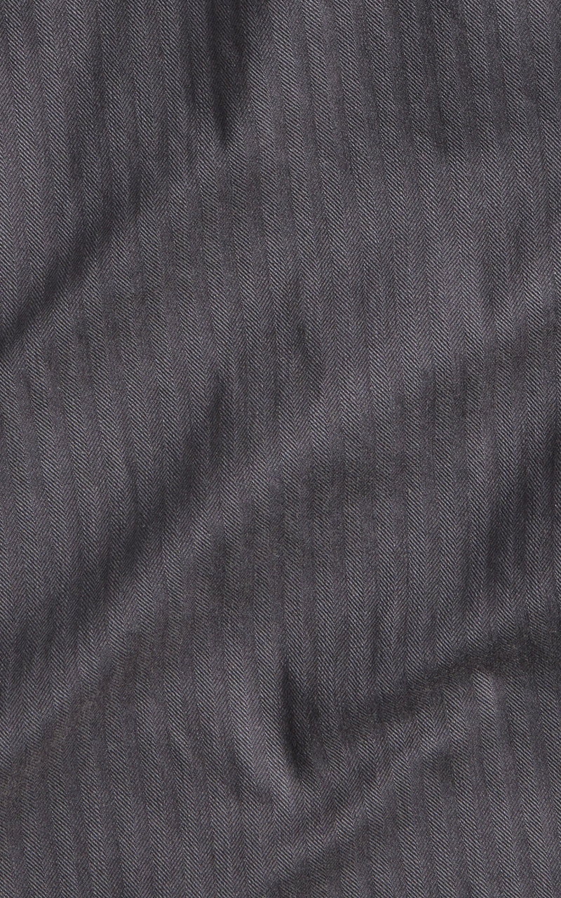 RRL Field Chino Flat Front Herringbone Black - Image 6