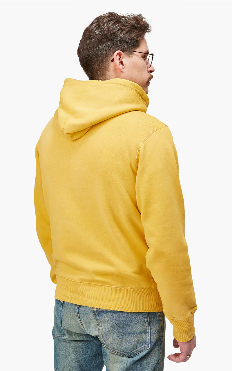 RRL Fleece Hoodie Garment Dyed Gold - Image 5