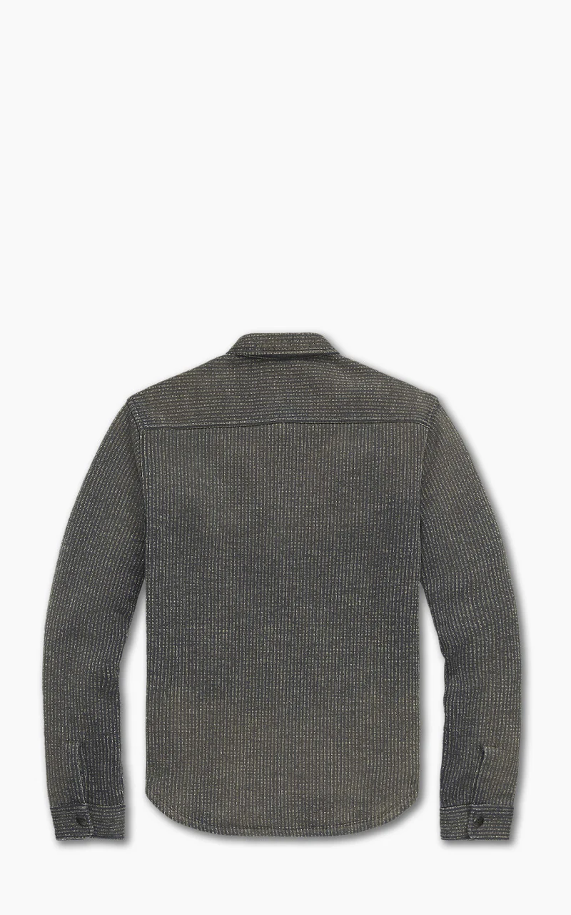 RRL Fleece Jacquard Workshirt Black/Multi - Image 3