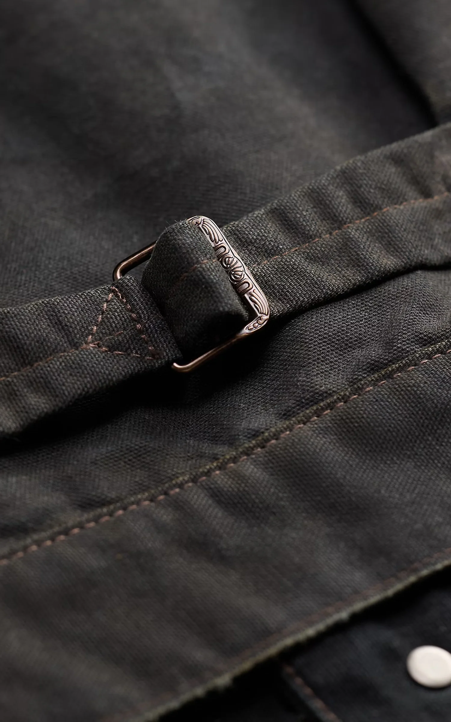 RRL Fleece-Panelled Canvas Jacket Vintage Black/Brown - Image 7