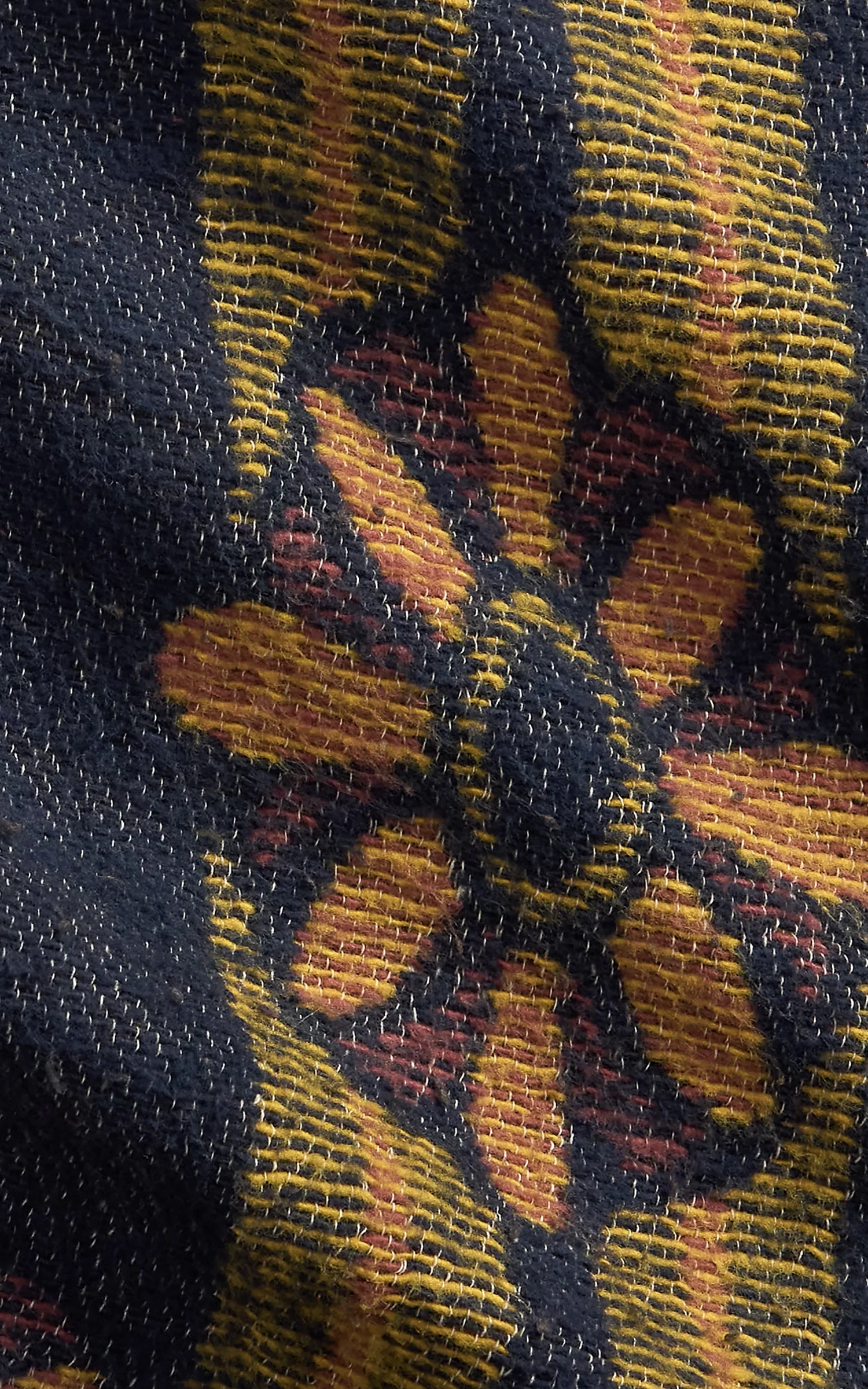 RRL Floral Jacquard Workshirt Plum Multi - Image 5