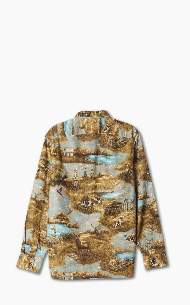 RRL Freeport WS Long Sleeve Sport Shirt Brown/Multi - Image 3