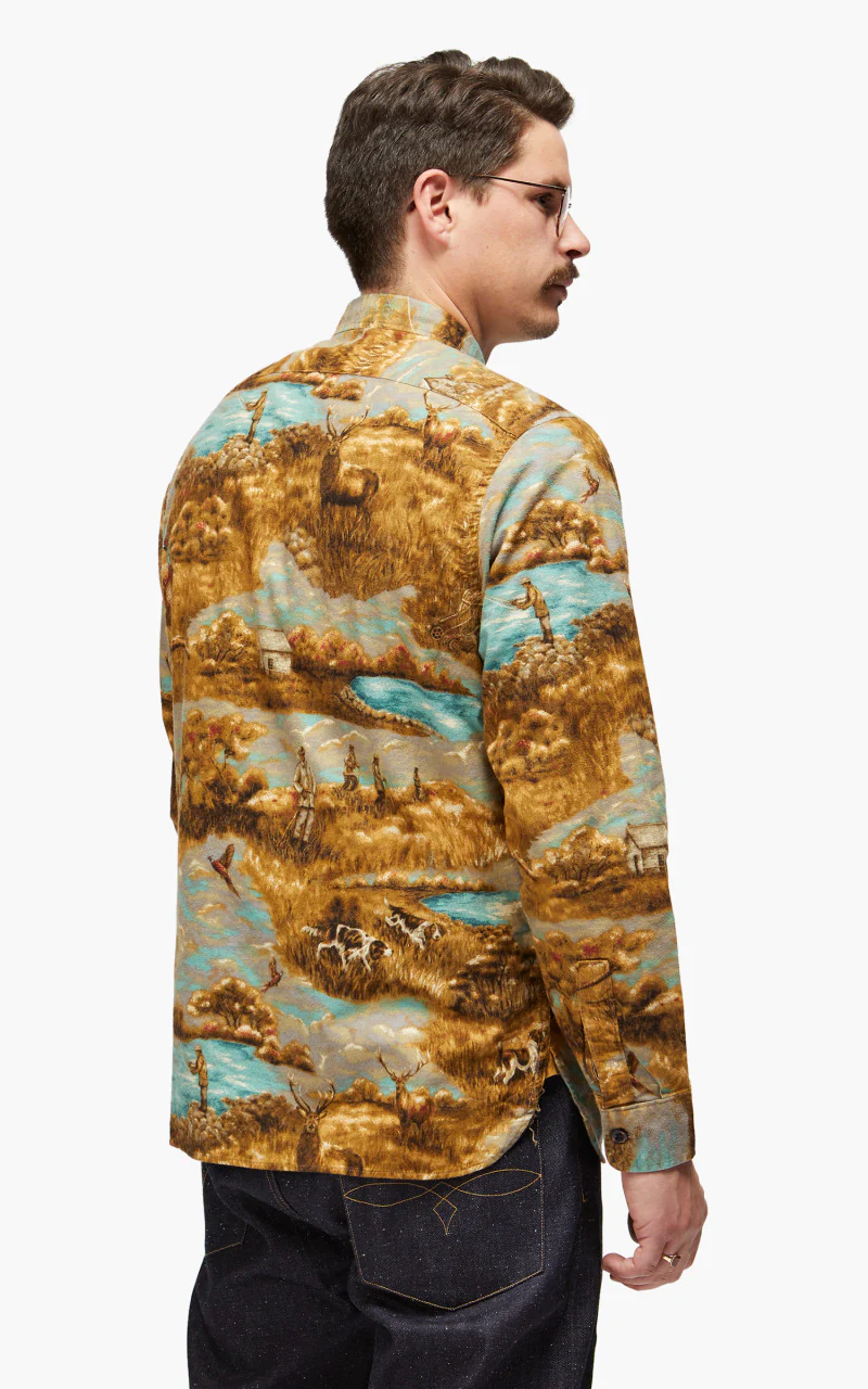 RRL Freeport WS Long Sleeve Sport Shirt Brown/Multi - Image 5