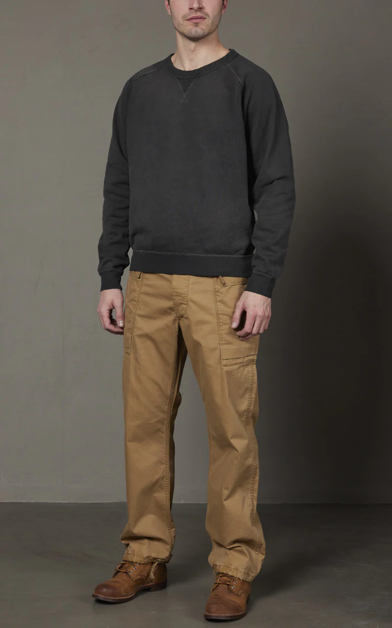 RRL French Terry Crewneck Black Indigo - Image 2