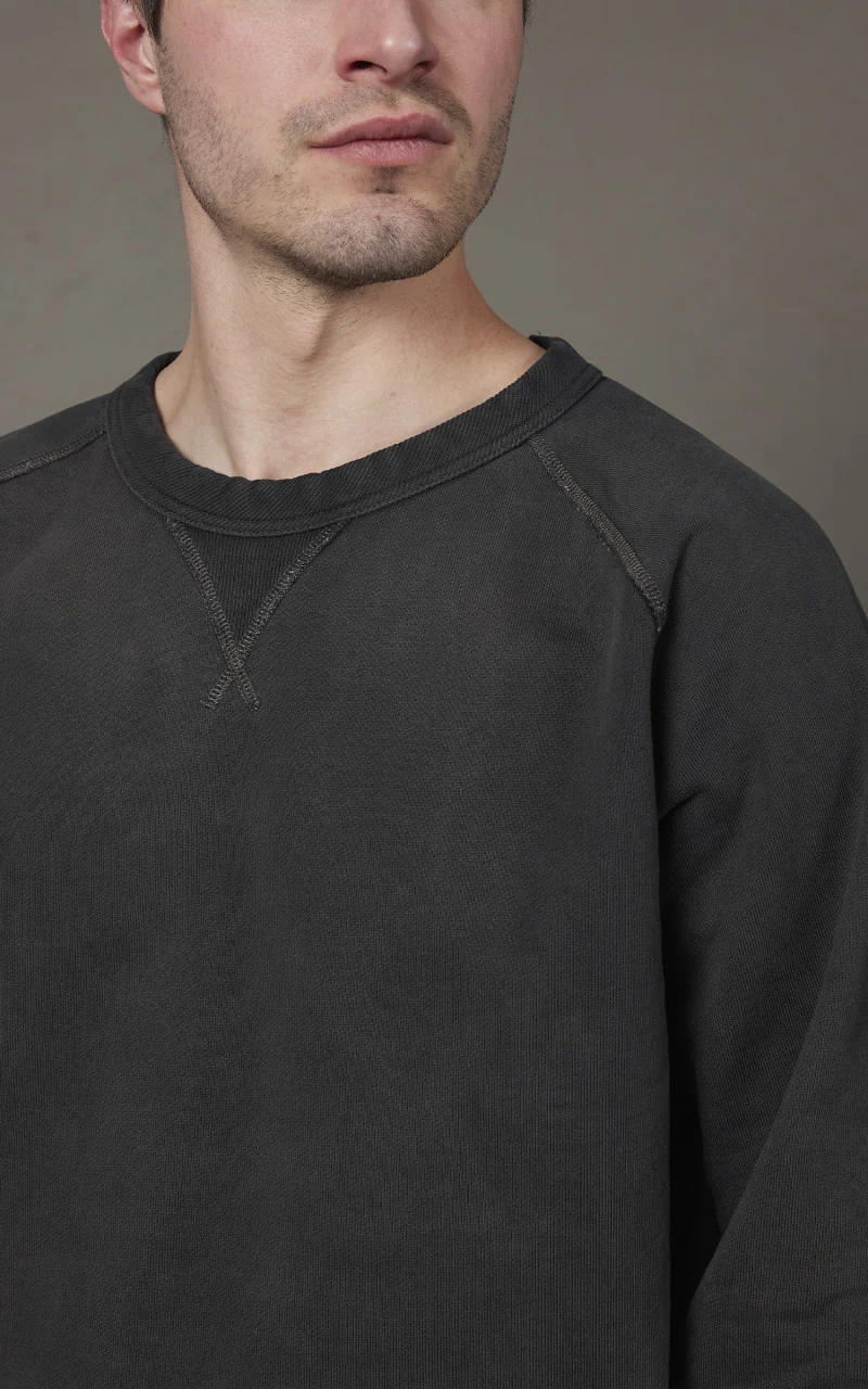 RRL French Terry Crewneck Black Indigo - Image 4